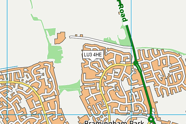 LU3 4HE map - OS VectorMap District (Ordnance Survey)