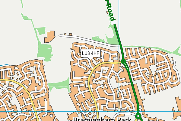 LU3 4HF map - OS VectorMap District (Ordnance Survey)