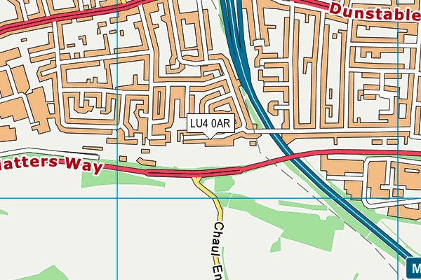 LU4 0AR map - OS VectorMap District (Ordnance Survey)