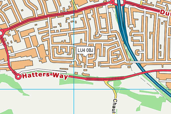 LU4 0BJ map - OS VectorMap District (Ordnance Survey)