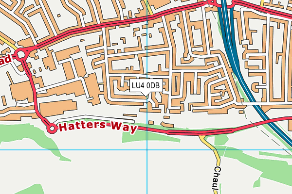 LU4 0DB map - OS VectorMap District (Ordnance Survey)