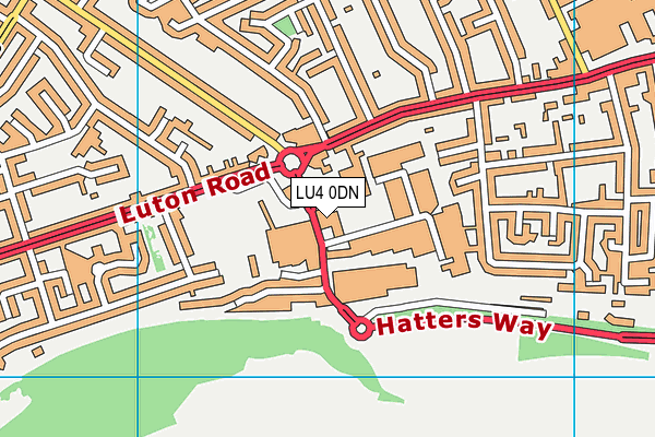 LU4 0DN map - OS VectorMap District (Ordnance Survey)