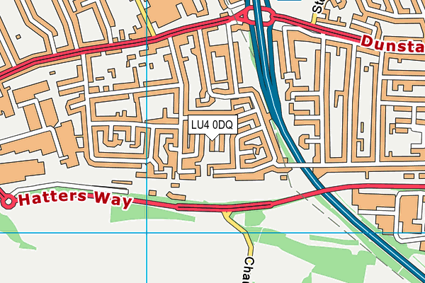 LU4 0DQ map - OS VectorMap District (Ordnance Survey)