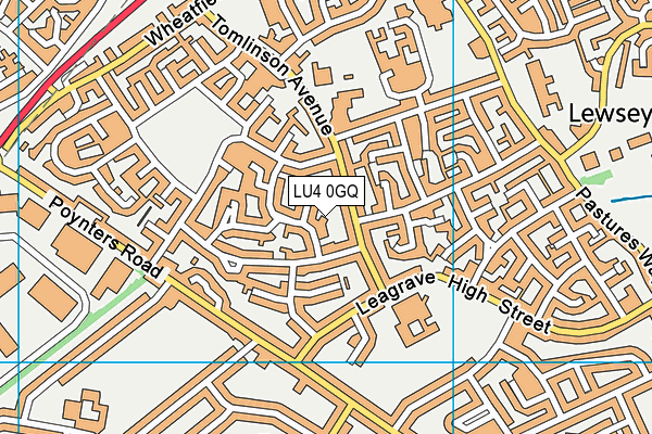 LU4 0GQ map - OS VectorMap District (Ordnance Survey)