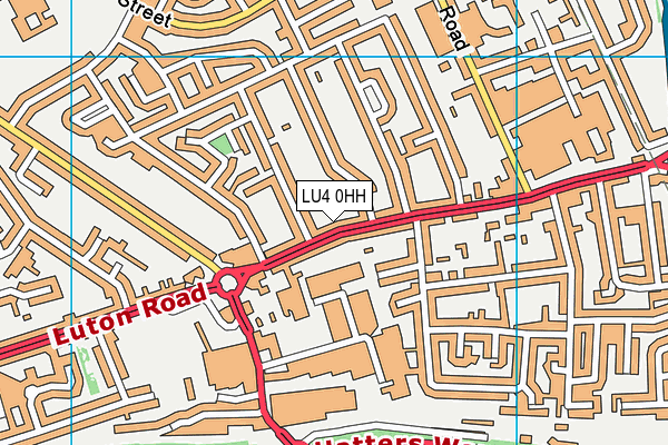 LU4 0HH map - OS VectorMap District (Ordnance Survey)