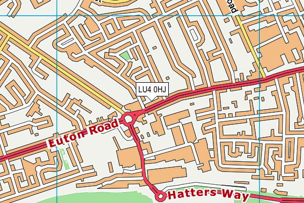 LU4 0HJ map - OS VectorMap District (Ordnance Survey)