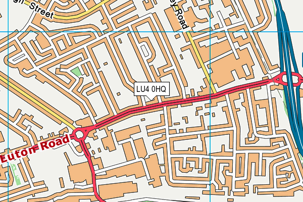 LU4 0HQ map - OS VectorMap District (Ordnance Survey)