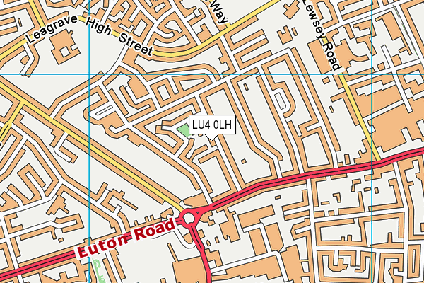 LU4 0LH map - OS VectorMap District (Ordnance Survey)