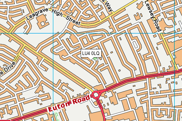 LU4 0LQ map - OS VectorMap District (Ordnance Survey)