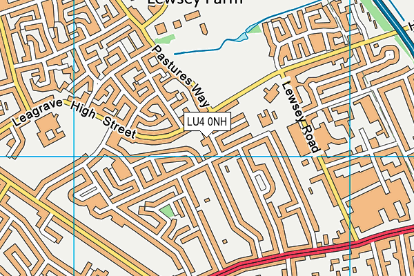 LU4 0NH map - OS VectorMap District (Ordnance Survey)