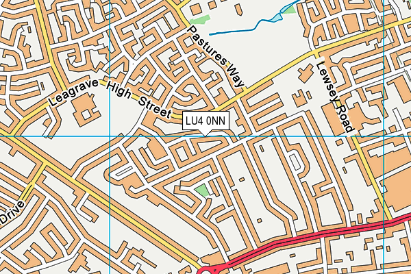 LU4 0NN map - OS VectorMap District (Ordnance Survey)
