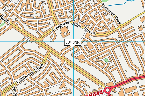 LU4 0NR map - OS VectorMap District (Ordnance Survey)