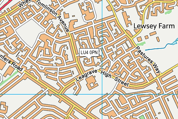 LU4 0PN map - OS VectorMap District (Ordnance Survey)