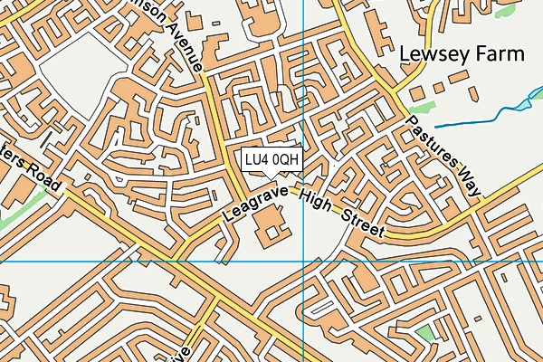 LU4 0QH map - OS VectorMap District (Ordnance Survey)