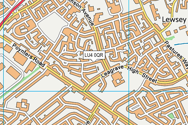 LU4 0QR map - OS VectorMap District (Ordnance Survey)