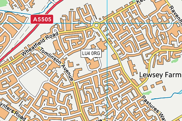 LU4 0RG map - OS VectorMap District (Ordnance Survey)