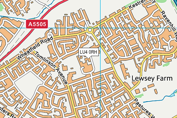 LU4 0RH map - OS VectorMap District (Ordnance Survey)