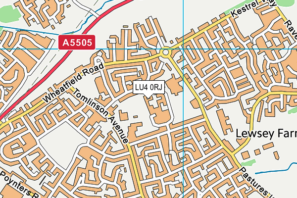 LU4 0RJ map - OS VectorMap District (Ordnance Survey)