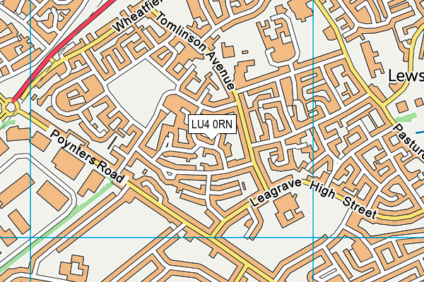 LU4 0RN map - OS VectorMap District (Ordnance Survey)
