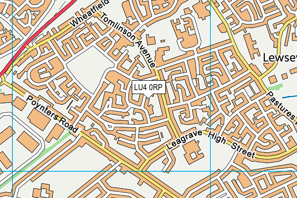 LU4 0RP map - OS VectorMap District (Ordnance Survey)
