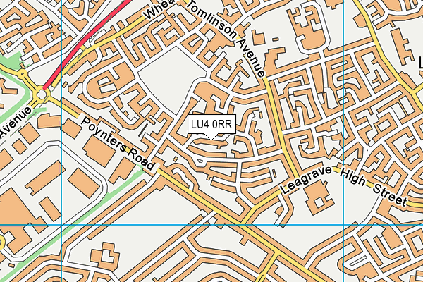 LU4 0RR map - OS VectorMap District (Ordnance Survey)