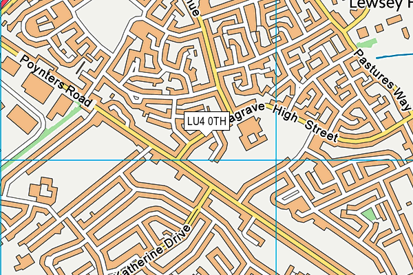 LU4 0TH map - OS VectorMap District (Ordnance Survey)