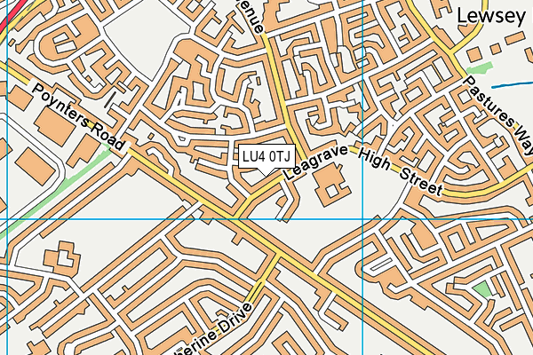 LU4 0TJ map - OS VectorMap District (Ordnance Survey)