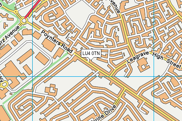 LU4 0TN map - OS VectorMap District (Ordnance Survey)
