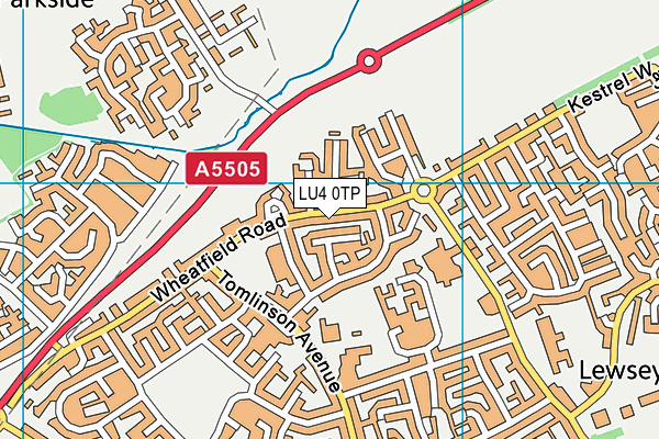 LU4 0TP map - OS VectorMap District (Ordnance Survey)