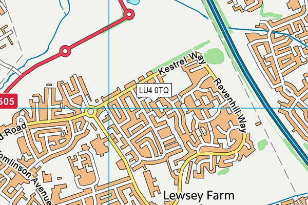 LU4 0TQ map - OS VectorMap District (Ordnance Survey)