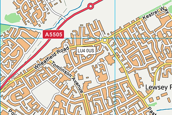 LU4 0US map - OS VectorMap District (Ordnance Survey)