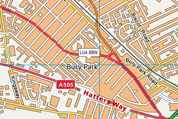 Beech Hill Community Primary School map (LU4 8BW) - OS VectorMap District (Ordnance Survey)