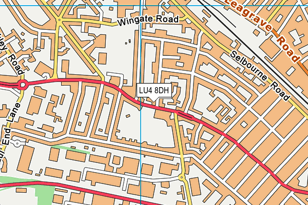 LU4 8DH map - OS VectorMap District (Ordnance Survey)