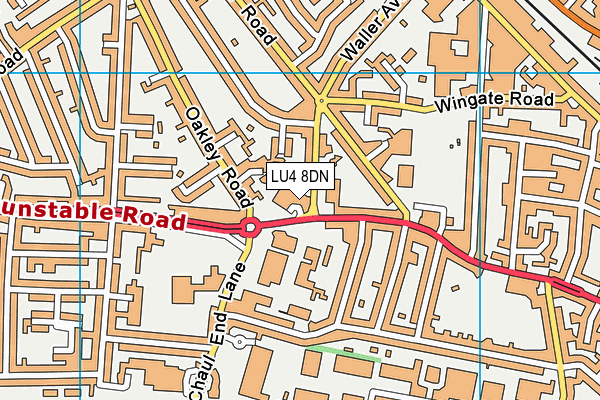 LU4 8DN map - OS VectorMap District (Ordnance Survey)