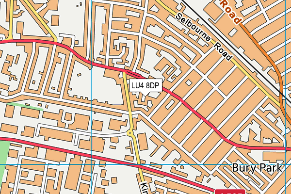 LU4 8DP map - OS VectorMap District (Ordnance Survey)