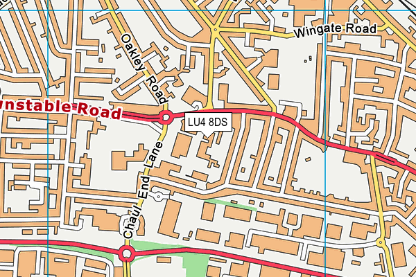 LU4 8DS map - OS VectorMap District (Ordnance Survey)