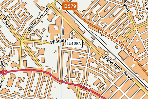 LU4 8EA map - OS VectorMap District (Ordnance Survey)