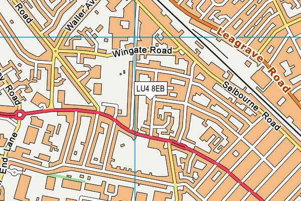 LU4 8EB map - OS VectorMap District (Ordnance Survey)