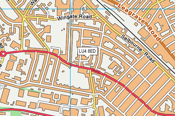 LU4 8ED map - OS VectorMap District (Ordnance Survey)