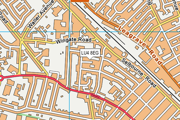 LU4 8EG map - OS VectorMap District (Ordnance Survey)