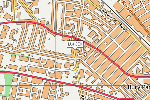 LU4 8EH map - OS VectorMap District (Ordnance Survey)