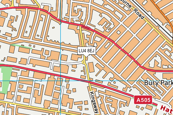 LU4 8EJ map - OS VectorMap District (Ordnance Survey)