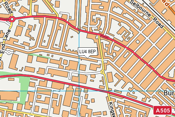 LU4 8EP map - OS VectorMap District (Ordnance Survey)