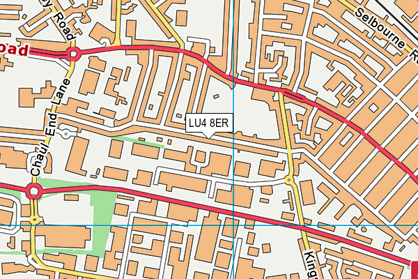 LU4 8ER map - OS VectorMap District (Ordnance Survey)