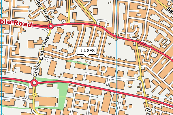 LU4 8ES map - OS VectorMap District (Ordnance Survey)