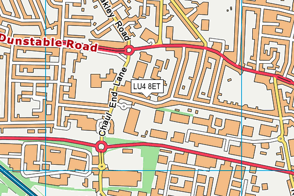 LU4 8ET map - OS VectorMap District (Ordnance Survey)
