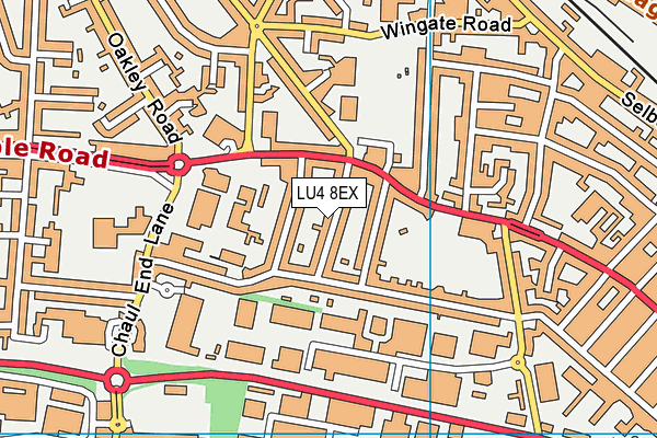 LU4 8EX map - OS VectorMap District (Ordnance Survey)