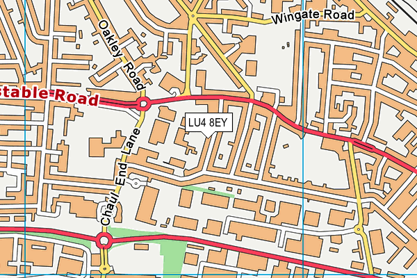 LU4 8EY map - OS VectorMap District (Ordnance Survey)