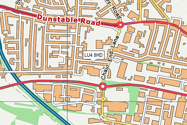 LU4 8HD map - OS VectorMap District (Ordnance Survey)