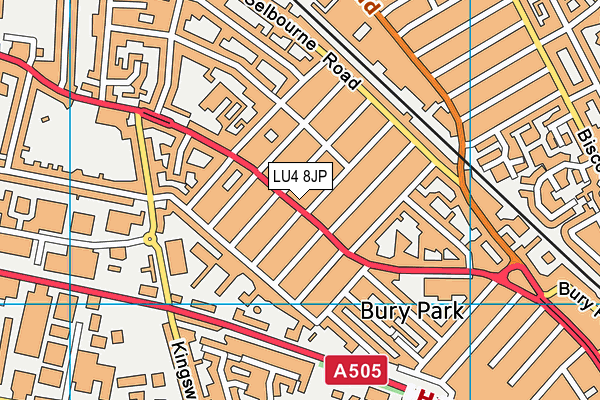 LU4 8JP map - OS VectorMap District (Ordnance Survey)